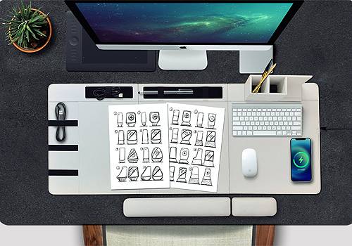 Design Awards Winner - Universal Designovation Lab Inc. - MagOrg : Wireless Magnetic Desk Mate