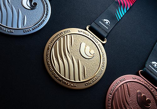 Design Awards Winner - Graphasel Design Studio Kft. - 19th Fina World Championships Budapest 2022 Medals