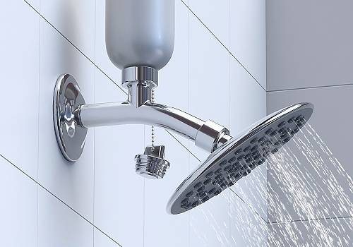 Design Awards Winner - sankoff - shower elbow for Aroma therapy & cleaning shower head