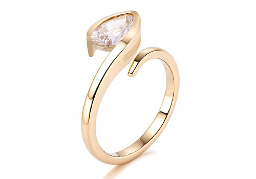 Design Awards Winner - Wuzhou Provence Jewelry Co., Ltd. - Snake shaped Diamond Ring