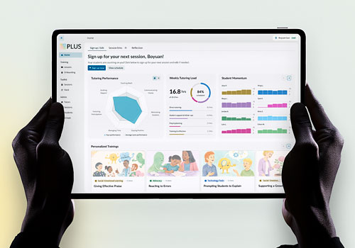Design Awards Winner - Boyuan Guo - PLUS: AI-Augmented Tutoring Platform