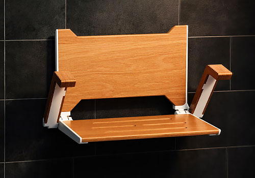 Design Awards Winner - NNN Technology Inc. - Folding Teak Shower Seat