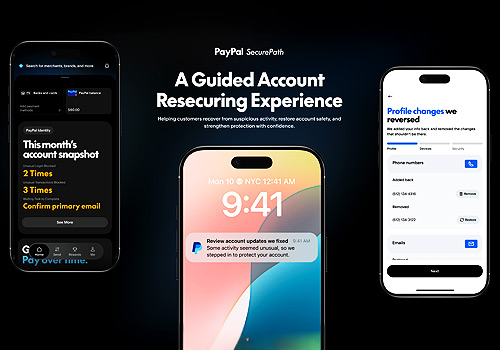 Design Awards Winner - Zilin Zhou - PayPal SecurePath