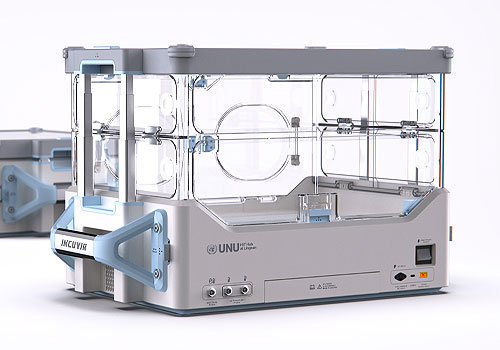 Design Awards Winner - United Nations University Hub at Lingnan - Incuvia - Modular Foldable Baby Incubator