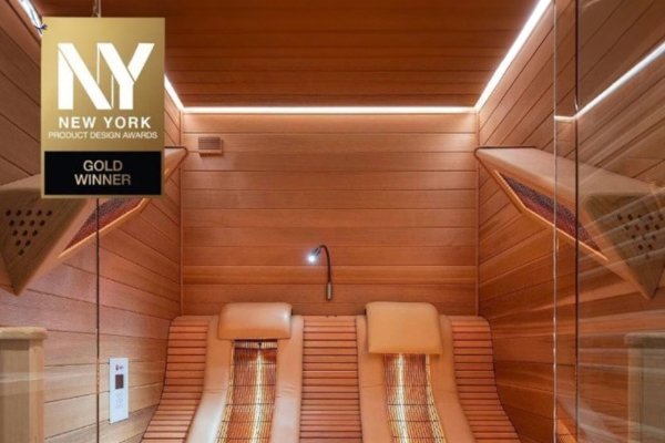 NY Product Design Awards News - Alpha Wellness Stations Wins Gold Medal with Custom Indoor Infrared Sauna!